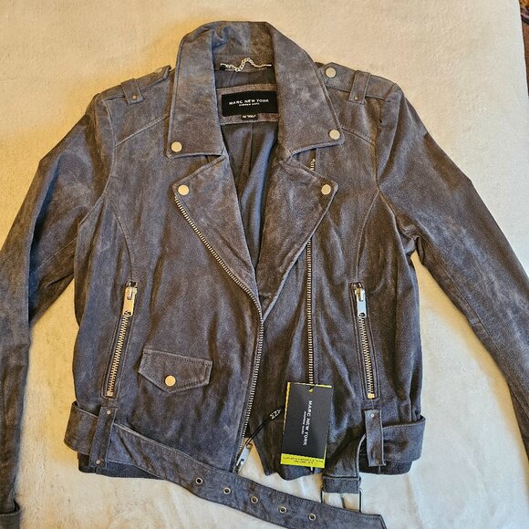 Suede leather vintage jacket